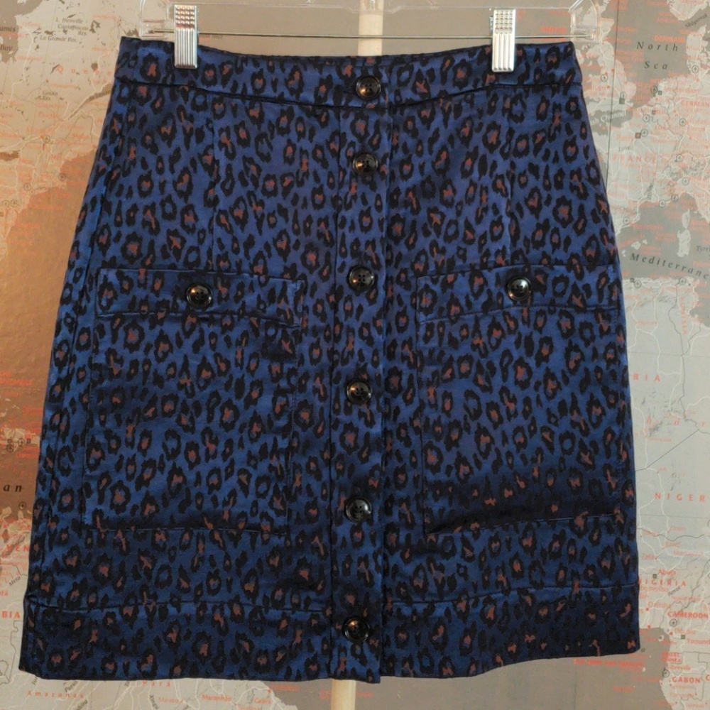 NWT Banana Republic Leopard Print Pencil Skirt